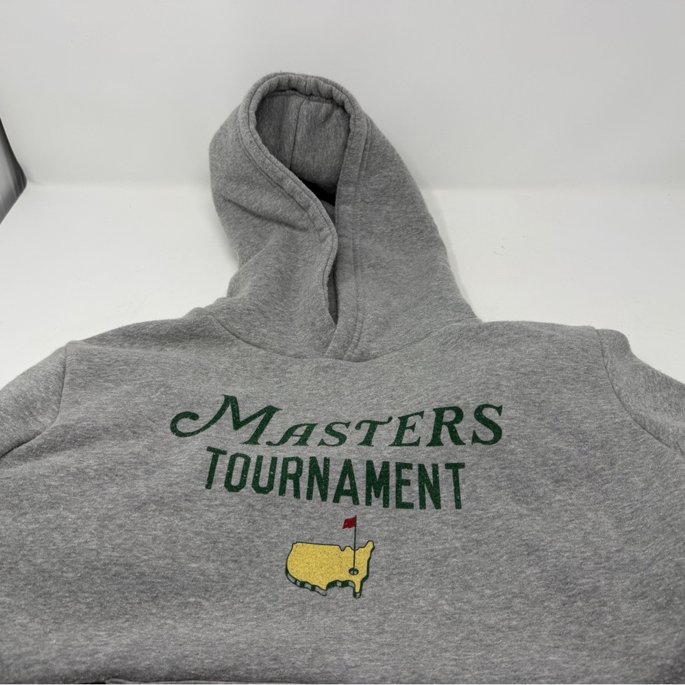 Masters Gray Hooded Sweatshirt with Green & Yellow Logo